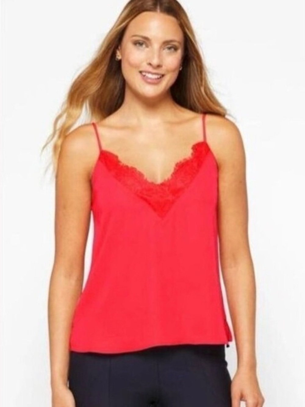 Socialite Lace Chiffon Tank NWT Sz X-Small